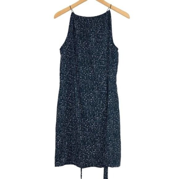 DKNY Abstract Print Halter Neck Dress Size Large - Picture 1 of 8
